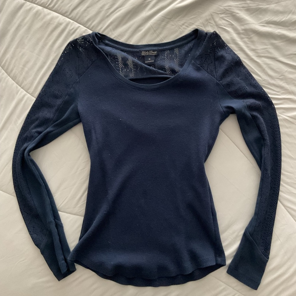 Lucky Brand Blue Long Sleeve top